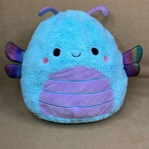 Squishmallows Heather the Teal Dragonfly Plush Toy Stuffed Animal X-Mas Gift EUC
